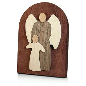 Gastgeschenk aus Holz mit Schutzengel
