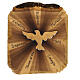 Gołąbek Duch Święty, obrazek drewno oliwne 12x12 cm, Azur Loppiano s1