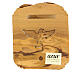 Gołąbek Duch Święty, obrazek drewno oliwne 12x12 cm, Azur Loppiano s3