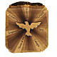 Dove Holy Spirit olive wood Azur Loppiano 12x12 cm s1