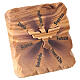 Dove Holy Spirit olive wood Azur Loppiano 12x12 cm s4