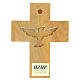 Kreuz mit Heiliger Geist Taube Azur Loppiano, 13x10 cm s3