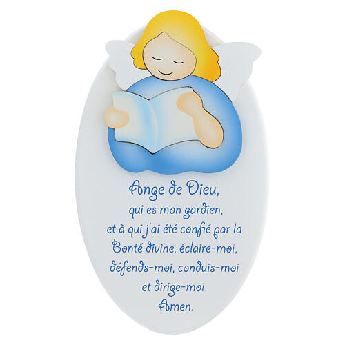 Engel Gottes weiß Französisch Azur, 22x14 cm 1