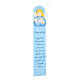 Anjo de Deus azul com livro ING enfeite madeira Azur Loppiano 60 cm s2