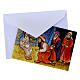 Puzzle 6 cartes de Noël Azur Loppiano 10x15 cm s4