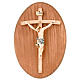Wooden plaque with crucifix s1