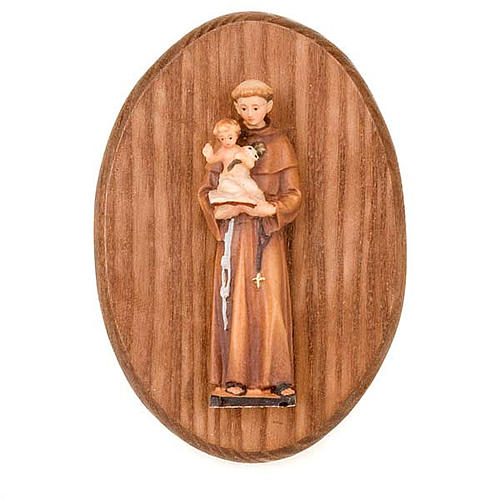 Placca con statua di Sant'Antonio da Padova 1