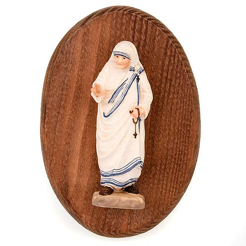 Platte mit der Statue der Mutter Theresa 1