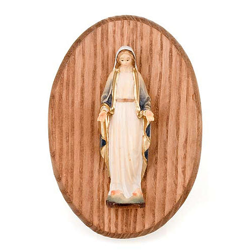 Platte mit der Statue der Wunder Maria 1