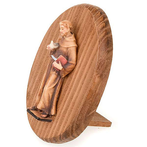 Placca con statua di San Francesco d'Assisi 2