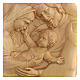 Bas-relief depicting the Holy Family enclosed in hands 40x40x5 cm s2