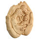 Bas-relief depicting the Holy Family enclosed in hands 40x40x5 cm s3