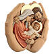 Picture depicting the Holy Family enclosed in hands 40x40x5 cm s3