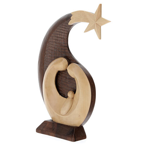 Relief, Geburt Christi, aus Linden- und Nussbaumholz – 30 × 20 × 5 cm – Peru 3