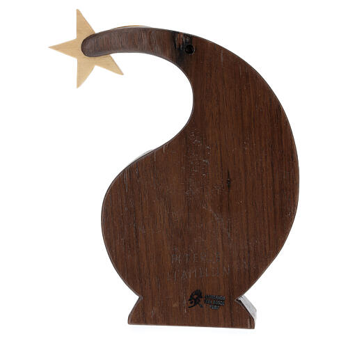 Relief, Geburt Christi, aus Linden- und Nussbaumholz – 30 × 20 × 5 cm – Peru 6