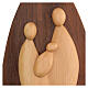 Natività in lenga e noce scolpito a mano 25x15x5 cm Perù s2
