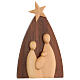 Natividade madeira de lenga e nogueira esculpida à mão 25x15x5 cm Mato Grosso s3