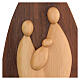 Nativity Holy Family in lenga and hand carved walnut 25x15x5 cm Peru s2