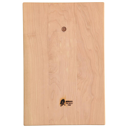 Heilige Familie – handgeschnitzt aus Lenga-Holz – 30 × 20 × 5 cm – Peru 4