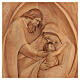Sainte Famille bas-relief en lenga 30x20x5 cm s2