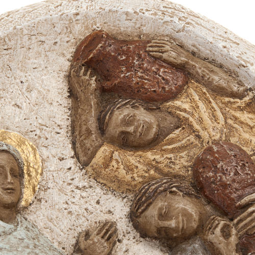 Flachrelief aus Pyrenäen-Stein Die Hochzeit zu Kana hergestellt im Kloster Bethléem 4