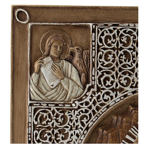 Płaskorzeźba na okładkę ewangeliarza Zmartwychwstanie 33 cm kamień 3