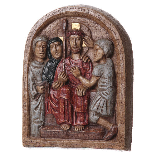 Bethléem Flachrelief der Krönung mit Dornen, 20 x 15 cm 3