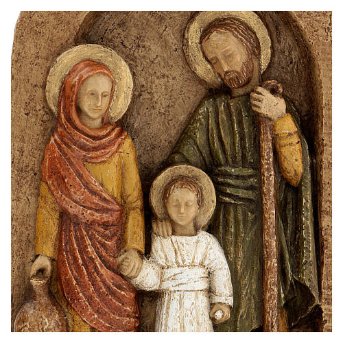 Holy Family stone bas-relief Bethlehem French nuns 25x20 cm 2