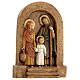 Bassorilievo Sacra Famiglia pietra Bethléem 25x20 cm s4