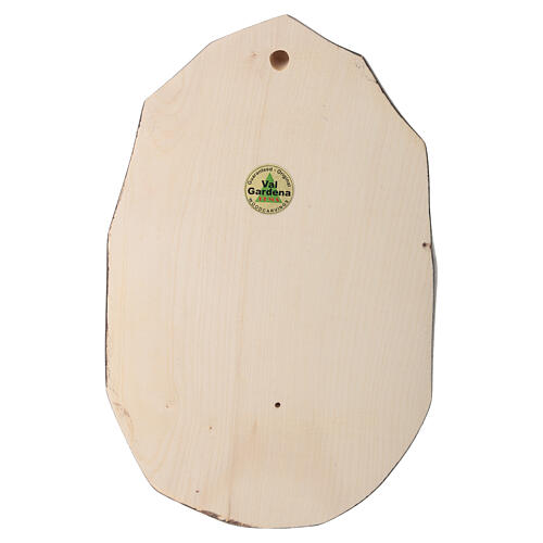 Bassorilievo legno Valgardena Madonna con bambino 4