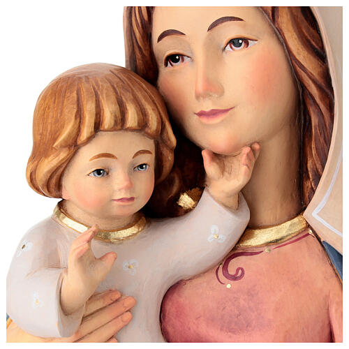 Bajorrelieve madera Virgen con niño 2