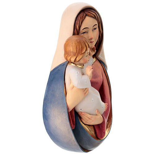 Bajorrelieve madera Virgen con niño 5