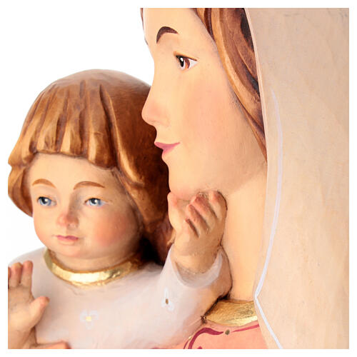 Bajorrelieve madera Virgen con niño 6