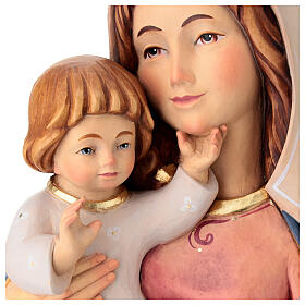 Bassorilievo legno Madonna con bimbo