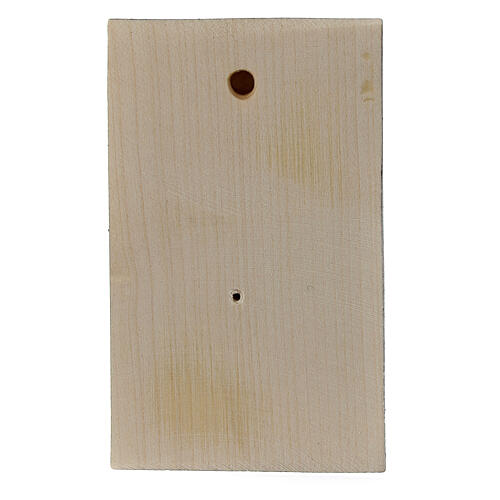 Basrelief aus gemaltem Holz gefaltete Hände 8 cm 3