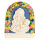 Bassorilievo ceramica Madonna bimbo in braccio s1