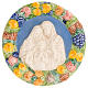 Bassorilievo ceramica tondo Sacra Famiglia s1