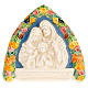 Baixo-relevo cerâmica triangular Sagrada Família s1