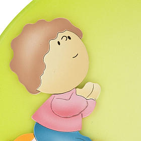 Bas reliefs variés: Cadre religieux Notre Père enfant en prière