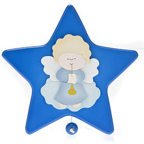 Carillon étoile avec petit ange gardien s1