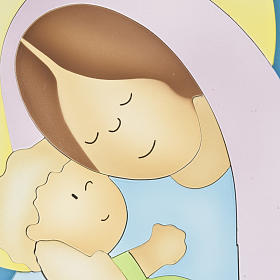 Sonstige Basreliefs: Basrelief-Tafel Madonna mit Kind Sonstige Basreliefs: Basrelief-Tafel Madonna mit Kind