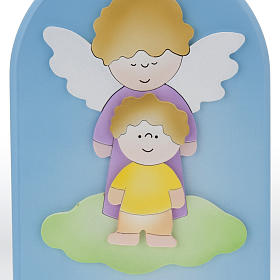 Bas-relief panel, guardian angel with prayer s3