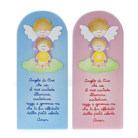 Pala bassorilievo Angelo custode con preghierina s1