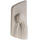 Quadro argilla bianca Madonna dell'Ascolto 31 cm s1