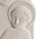 Bas relief religieux Marie reine argile 47 cm s3