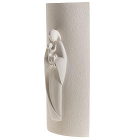 Bassorilievo argilla bianca Maria Stele 29,5 cm s3