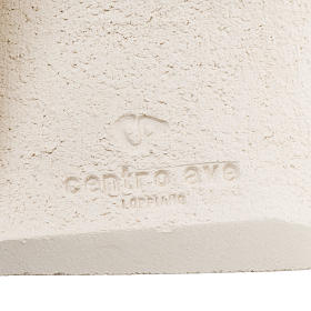 Bassorilievo argilla bianca Maria Stele 29,5 cm s4