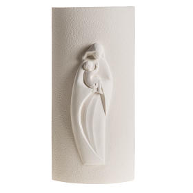 Baixo-relevo argila branca Maria Estela 29,5 cm