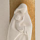 Bas relief Vierge à l'enfant or argile 29.5 cm s2