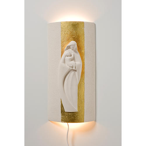 Bas-relief "Gold Mary with light" 29,5 cm 2